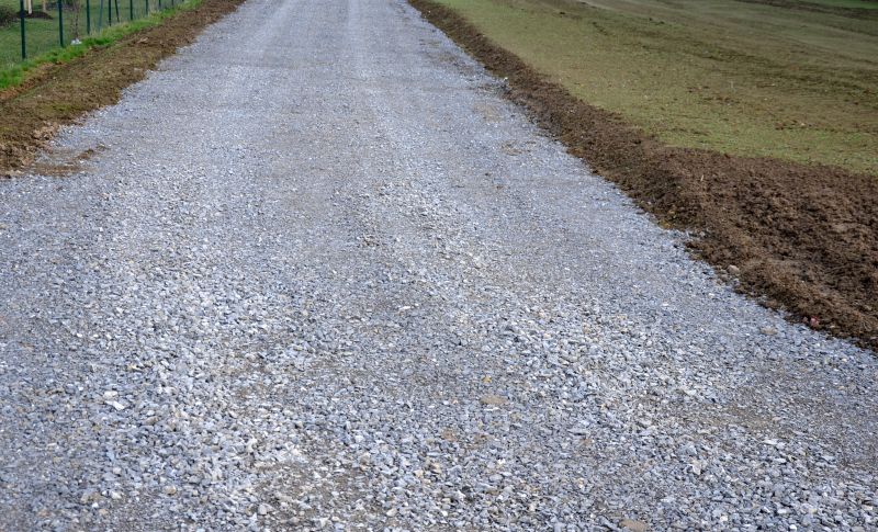 Pea Gravel Driveway After Installation